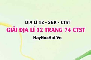 Giải Địa lí 12 trang 74 Chân trời sáng tạo SGK